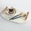Picture of Quarry White Marble Serving Tray Oval 35x25 cm