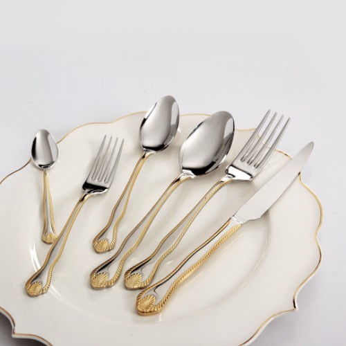 Picture of Royal Mademoiselle Diana Flatware Set 36 Pieces - Gold 