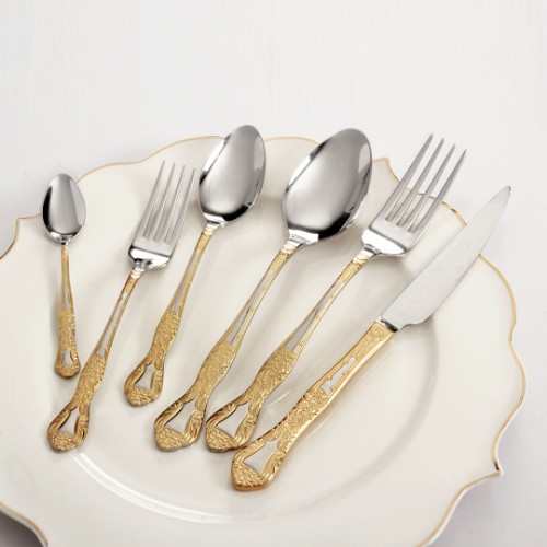 Picture of Royal Mademoiselle Margaret Flatware Set 36 Pieces - Gold 