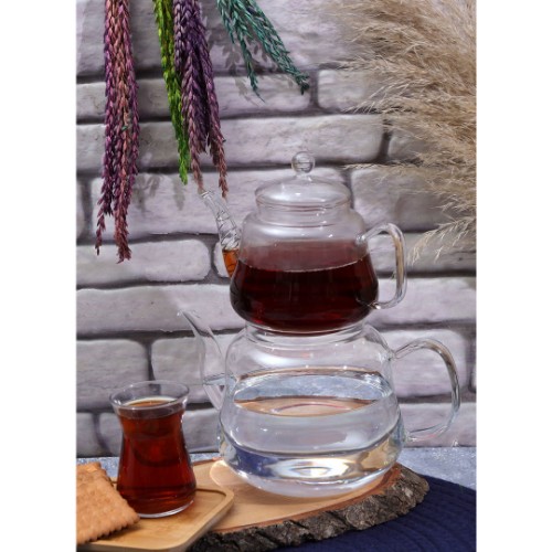 Picture of Sheer Borosilicate Glass Fire Resistant Teapot Set