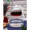 Picture of Hyaline Borosilicate Glass Fire Resistant Teapot Set - White