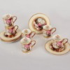 Picture of Rose Pattern Porcelain Turkish Coffee Set of 6