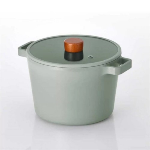 Picture of Fika Nonstick Cast Iron Deep Pot 22 cm - Gray