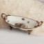 Resim Miniature Antique Oval Sunum Tabağı