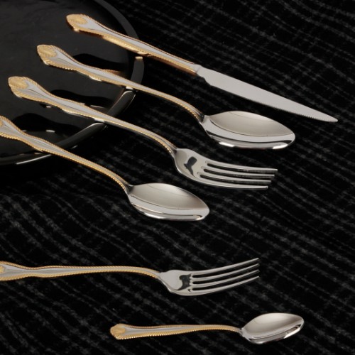 Picture of Royal Mademoiselle Diana Flatware Set 36 Pieces - Gold 