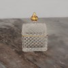 Picture of Square Glass Lid Sugar Bowl Gold - Small Size