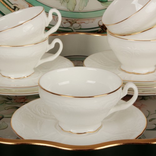 Picture of Pure Gold Porcelain Turkish Coffee Set of 6