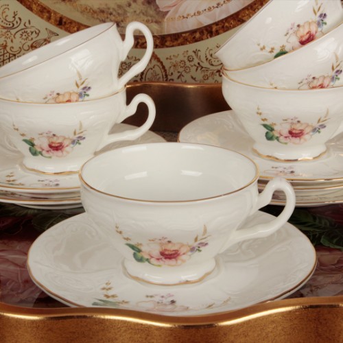 Picture of Little Garden Porcelain Turkish Coffee Set of 6