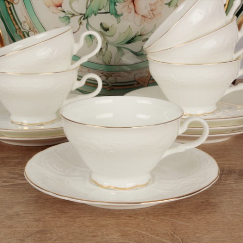 Picture of Pure Gold Porcelain Tea Cup Set of 6