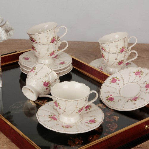Picture of Pia Porcelain Turkish Coffee Set of 6