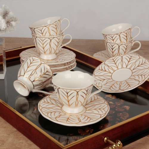 Picture of Tanya Porcelain Turkish Coffee Set of 6