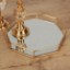 Picture of Hexagonal Metal Tray Gold - Small Size