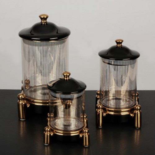 Picture of Mabeyn Black Jar Set of 3