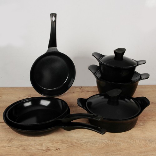 Anthony Casting Cookware Set of 9 - Black