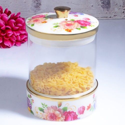 Picture of Rose Jar with Glass Lid - Big Size