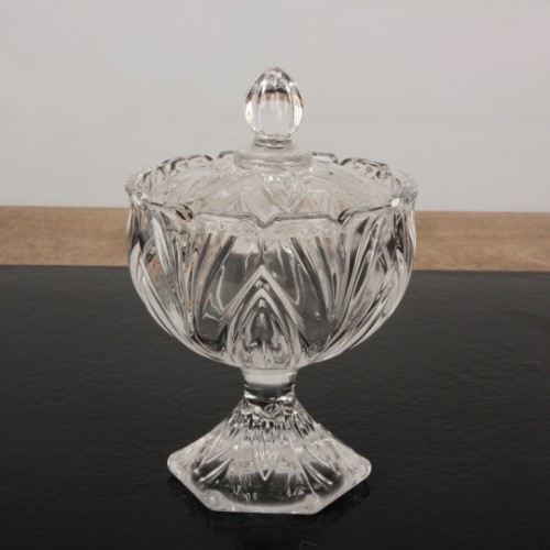 Picture of Ruly Sugar Bowl With Crystal Glass Legs - Small Size