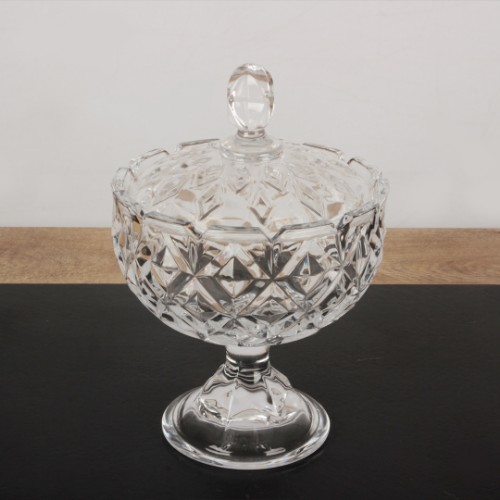 Picture of Shine Sugar Bowl With Crystal Glass Legs - Big Size