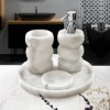 Picture of Arch Round Bathroom Accessories Set of 4 - Silver
