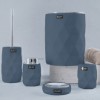 Picture of Aria Diamond Bathroom Accessories Set of 5 - Grey