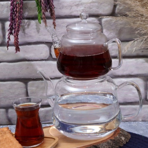 Picture of Sheer Borosilicate Glass Fire Resistant Teapot Set