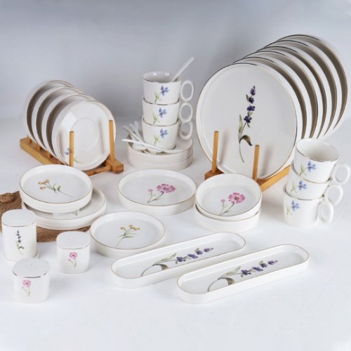Picture of Casa Porcelain Breakfast Set of 35 - Round