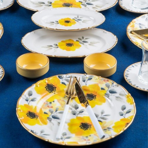 Picture of Daisy  Porcelain Breakfast Set of 27