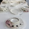 Picture of Pink More Blade 51 Pieces Porcelain Dinnerware Set