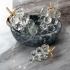 Picture of Joseph Crystal Decorative Grape Bibolet  Set of 3 - Gold