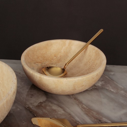 Picture of Travertine Marble Plain Decorative Bowl - Small Size