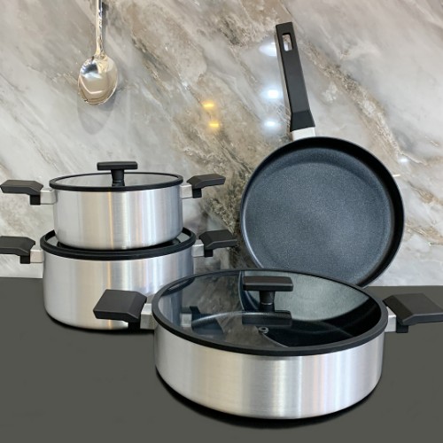 Picture of Winterbach Premium Chef 7 Parça Tencere Seti - Silver